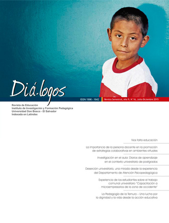 					Ver Vol. 9 Núm. 16 (2015): Revista Diá-logos No. 16, julio - diciembre 2015
				